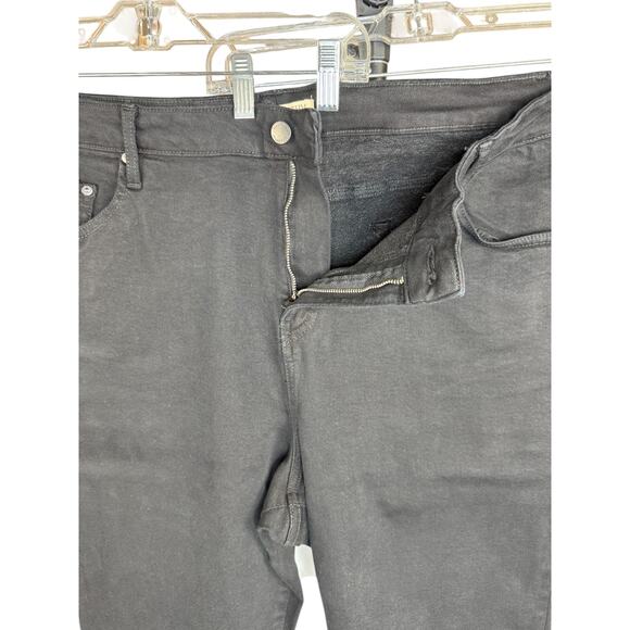 ALL WORTHY Black Stretch Jeans P 24W 26W 28W Cotton Blend Straight Leg Plus NWT - Picture 7 of 11